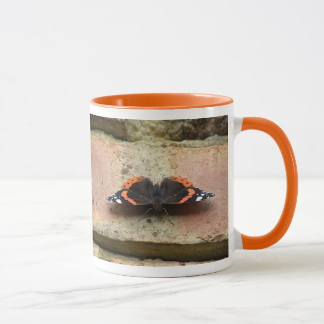 Caneca Red Almirante Butterfly Mug (Direita)