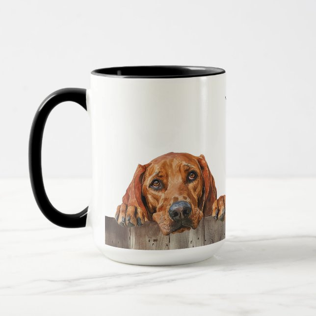 Caneca Red bone Coonhound Dog (Esquerda)