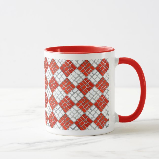 Caneca RED CHECK MOSAIC Red Combo Mug (Direita)