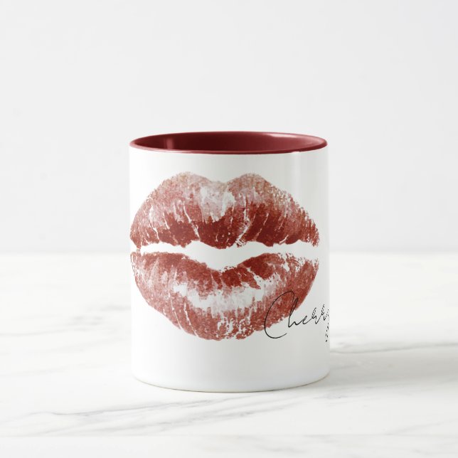 Caneca Red Cherry Lips Kiss (Centro)