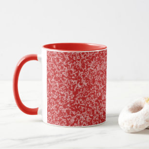 Caneca Red Faux Marble Mug
