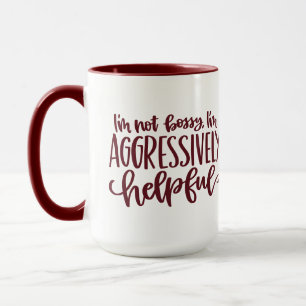 Caneca Red Funny Not Bossy
