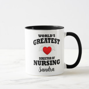 Caneca Red Heart Angel Wings Diretor de Enfermagem