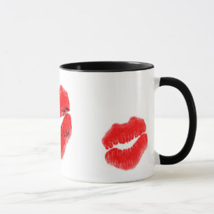 Caneca Red Hot Rock Diva Lábios I