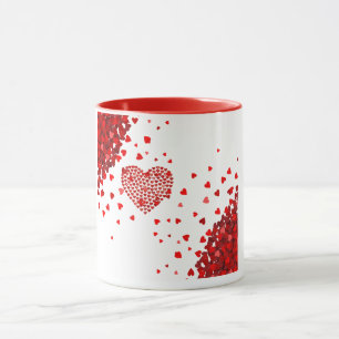 Caneca Red Lover's Hearts Mug