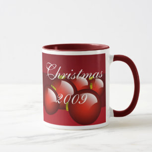 Caneca Red Ornaments Café Cup