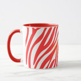 Caneca Red Painting Pattern Modern Art Design
