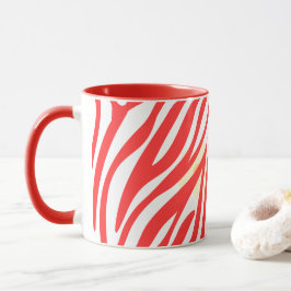 Caneca Red Painting Pattern Modern Art Design
