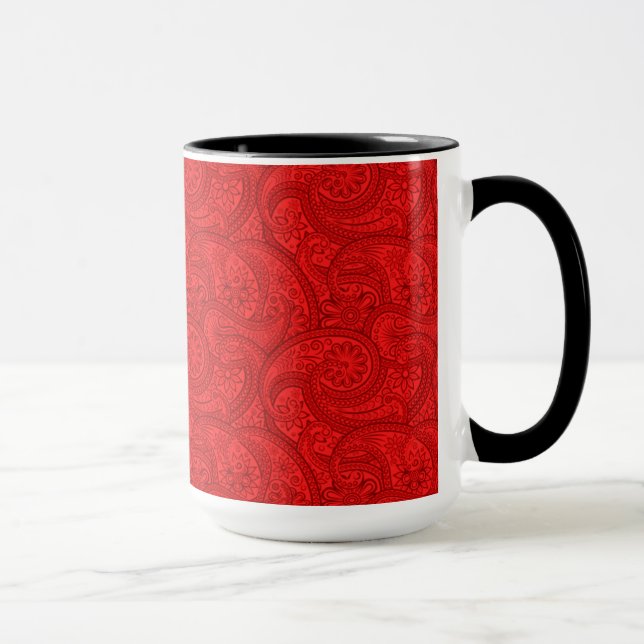 Caneca Red Paisley (Direita)