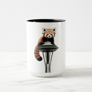 Caneca Red Panda on Seattle Space Needle