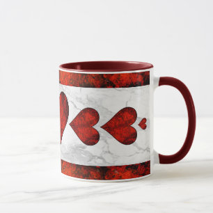 Caneca Red Stone Hearts Mug