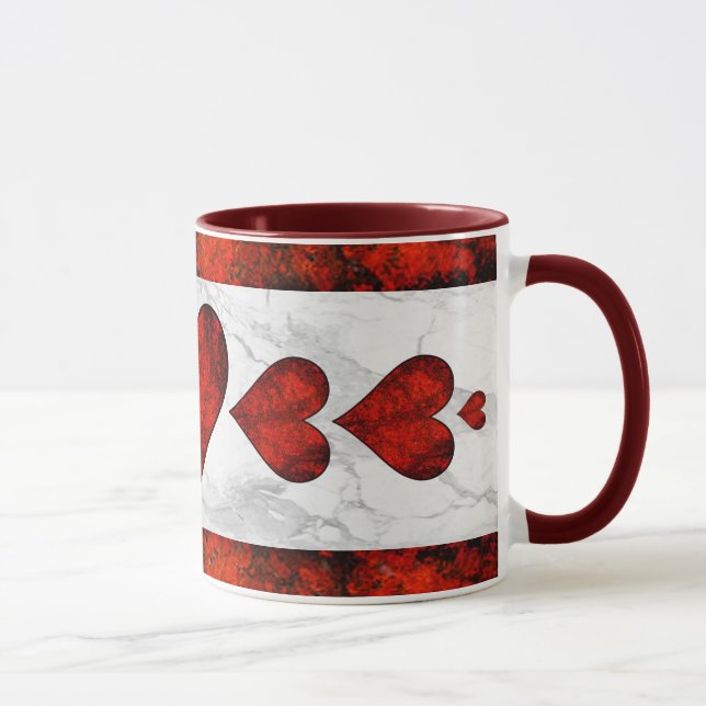Caneca Red Stone Hearts Mug (Direita)
