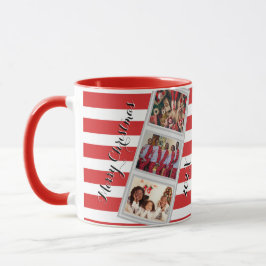 Caneca Red Stripe Christmas Photo 3 Pictures Three Photo