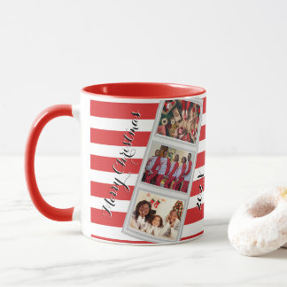 Caneca Red Stripe Christmas Photo 3 Pictures Three Photo