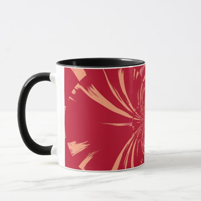 CANECA RED SWIRL RETRO ART DECO (Esquerda)