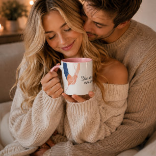 Caneca Red Thread of Fate - Soulmate Hand-Holding Love Ar