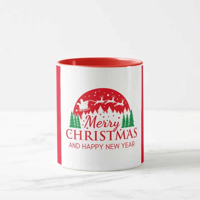Caneca Red Top Quality Christmas MUG for Gift. (Centro)