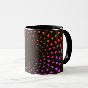Caneca - Redemoinhos de Estrelas Coloridas do Arco