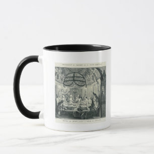Caneca Refeição judaica durante o banquete dos