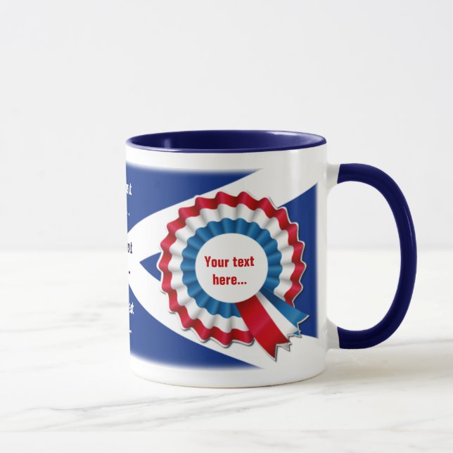 Caneca Referendo escocês - Ringer Mug (Direita)