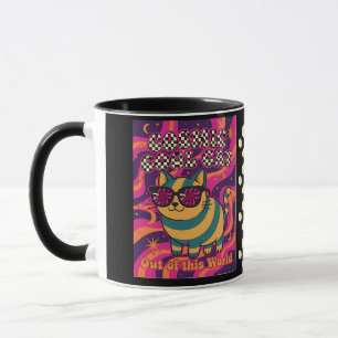 Caneca Refletor de Gato de Refrigeração Cósmica - Estilo 