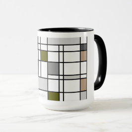 Caneca Reflexão de Minimalismo III sobre De Stijl Mug