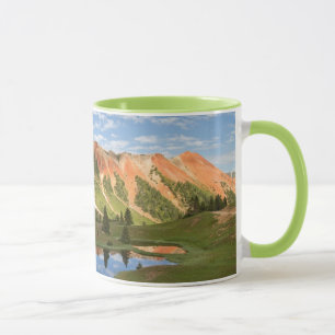 Caneca Reflexão vermelha da montanha