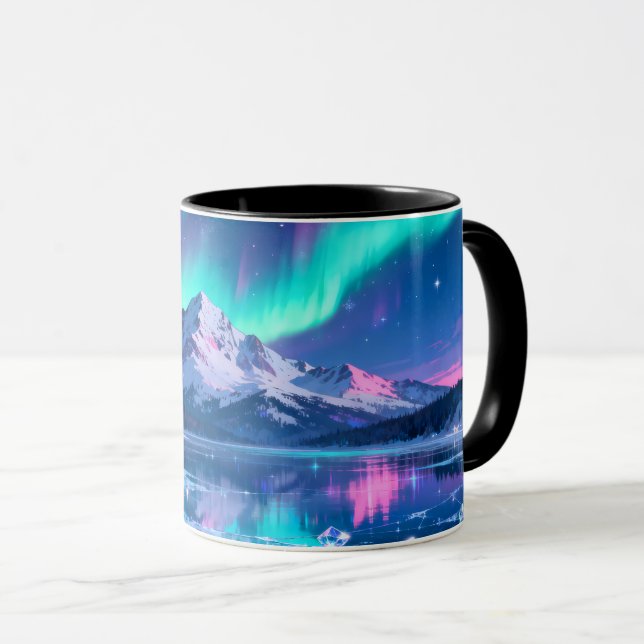 Caneca Reflexo da Montanha Aurora (Frente Esquerda)