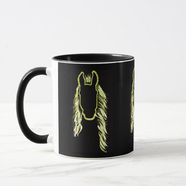 Caneca Reflexões Sunny de um Cavalo (Esquerda)