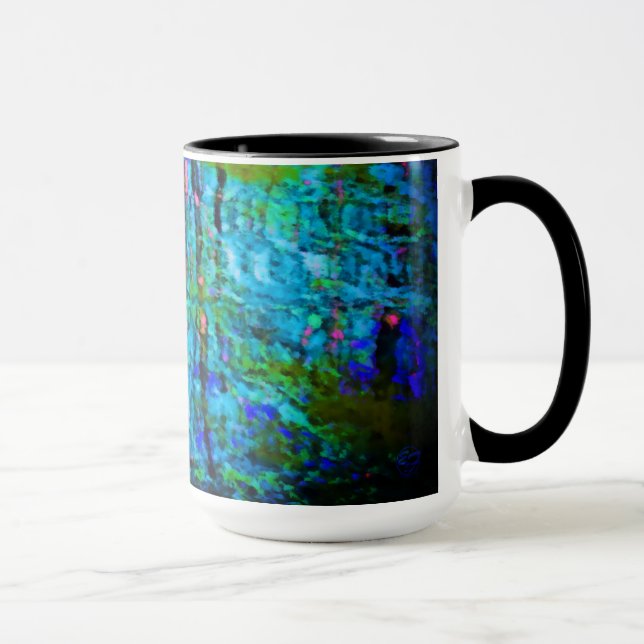 Caneca Reflexos da Floresta no Lago ao Luar (Direita)