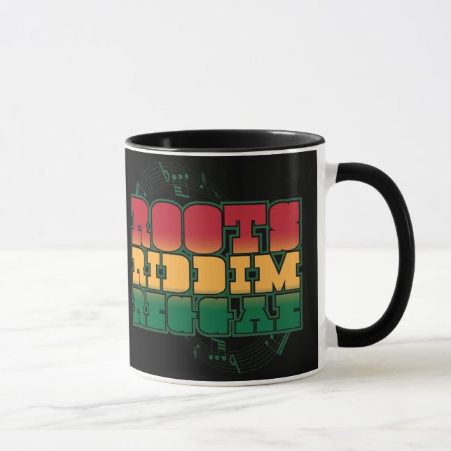 Caneca Reggae de Riddim das raizes (Direita)