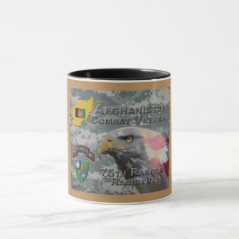 Caneca Regimento de 75° Ranger de Combate Afegão Veterano