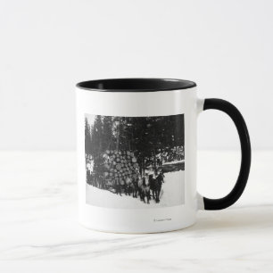 Caneca Registros que estão sendo transportados em um
