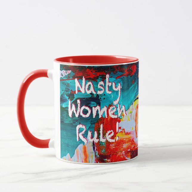 Caneca Regra das Mulheres Desagradável (Esquerda)
