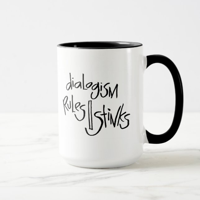 Caneca Regras/fedores de Dialogism (Direita)