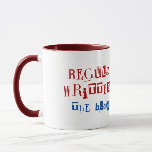 Caneca Regulamentos são escritos em sangue, de patriotas (Esquerda)