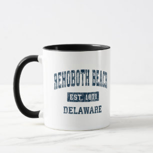 Caneca Rehoboth Beach Delaware DE Vintage Sports Design N