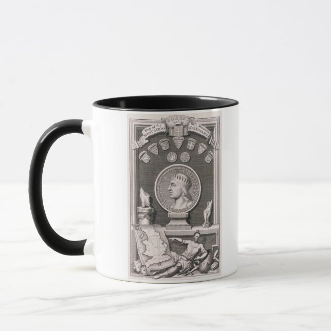 Caneca Rei dos saxões ocidentais, primeira Mona de Egbert (Esquerda)