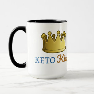 Caneca Rei engraçado Coroa do Keto