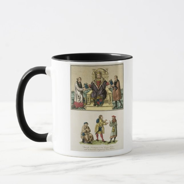 Caneca Rei Henry VIII (1491-1547) do frontispiece (Esquerda)