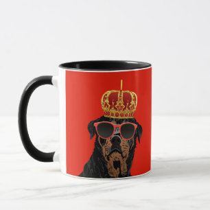 Caneca Rei Rottweiler da vida do vândalo para pais de