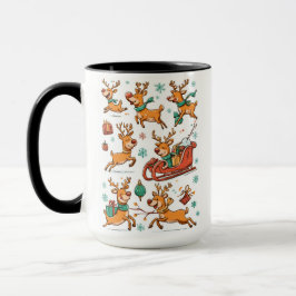 Caneca Reindeer Games – Christmas Cartoon Mug