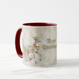Caneca Reindeer Sleigh Holiday Mug
