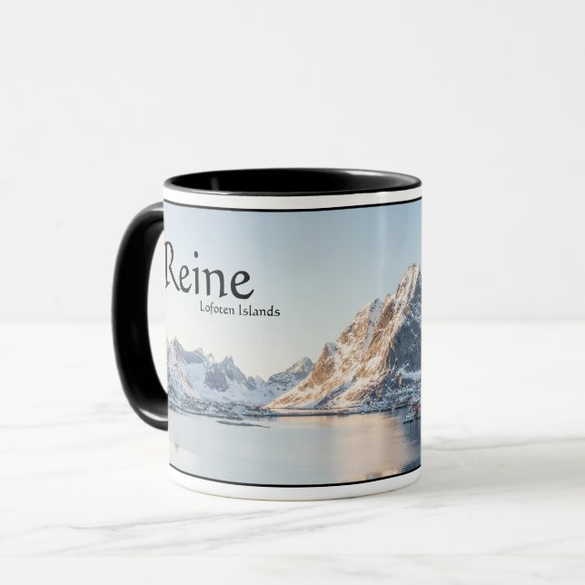 Caneca Reine Lofoten Noruega (Frente Esquerda)