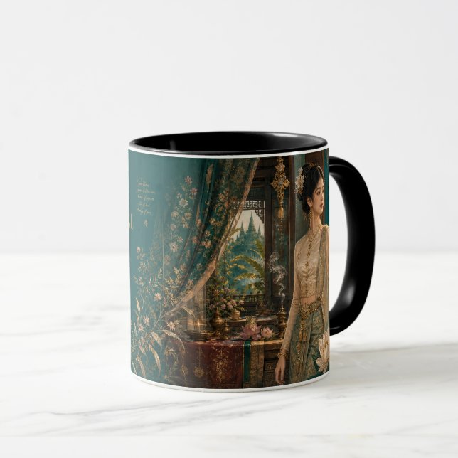 Caneca Reino da Tailândia. (Frente Esquerda)