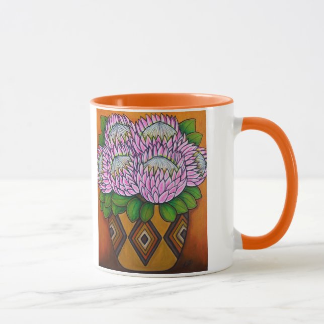 Caneca Reis do Cabo, 11 oz Ringer Mug (Direita)