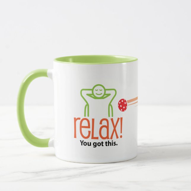 Caneca Relaxe, é só Pickleball (Esquerda)