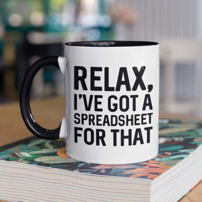 Caneca Relaxe, tenho uma folha de cálculo para isso (Criador carregado)