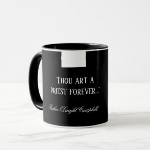 Caneca Religioso do Colar Negra do Padre Católico