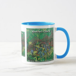 Caneca relógio abstrato